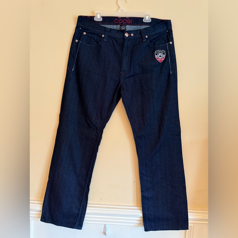 Coogi Men's Dark‎ Blue Jeans Sz 38 x 34